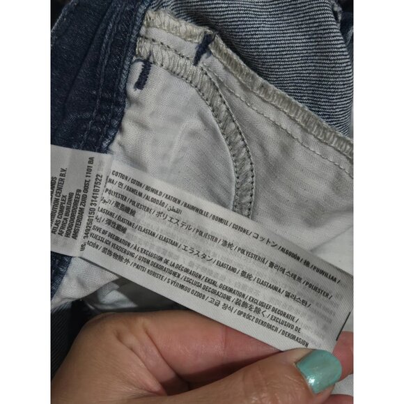 Hollister Womens Denim Blue Jean Midi Short Size 5 W27 Casual Summer Stretch - Picture 6 of 12